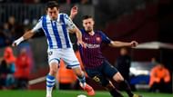 The Sociedad winger was in no man's land
